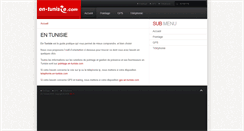 Desktop Screenshot of en-tunisie.com